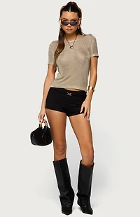 Edikted Mischa Belt Micro Shorts