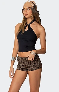 Edikted Alizee Belt Detail Halter Top
