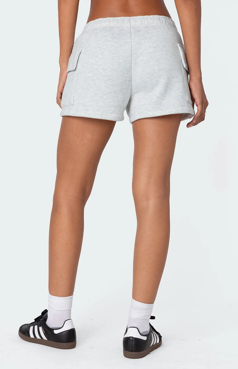 Edikted Garnet Cargo Sweat Shorts