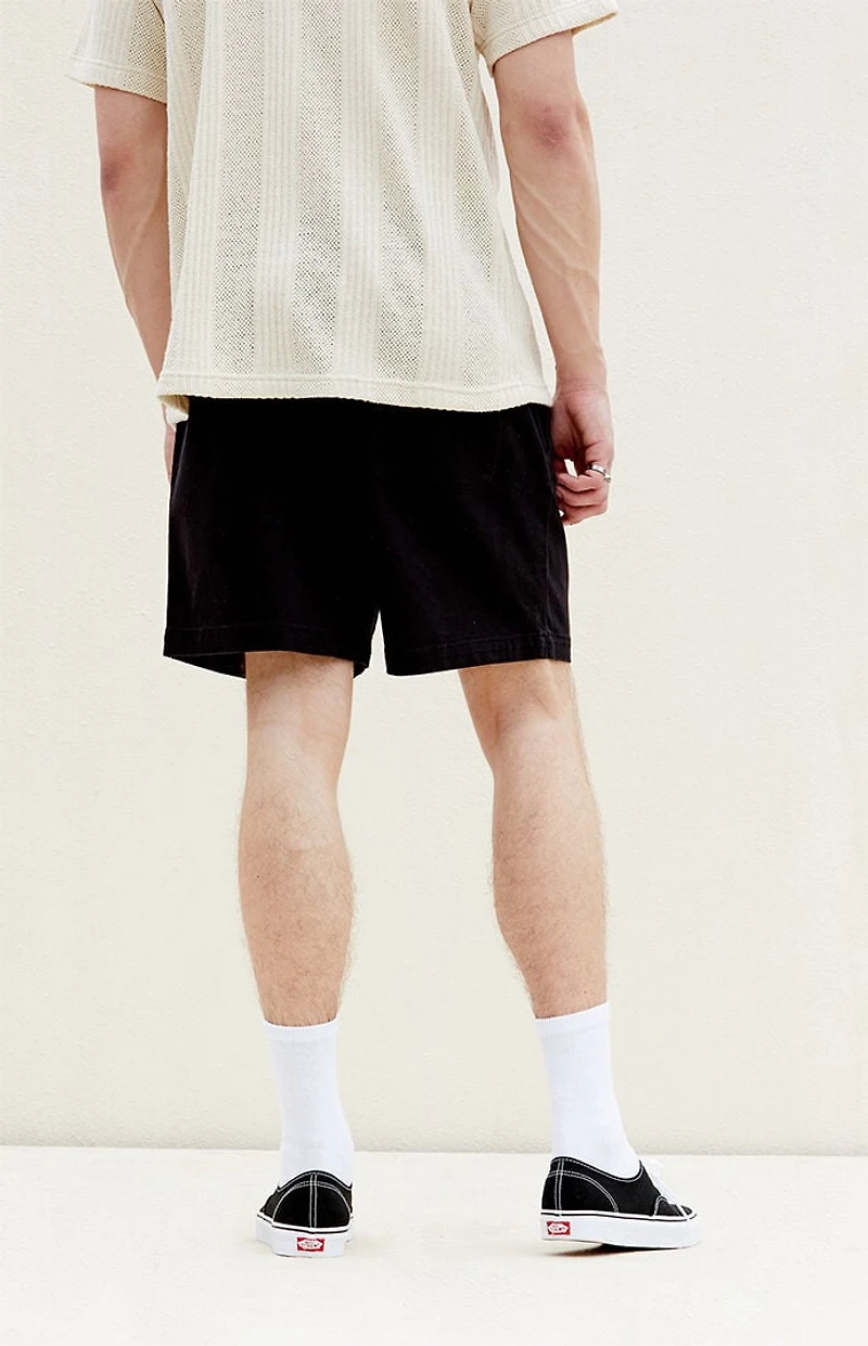 Pacsun Black Twill Volley Shorts