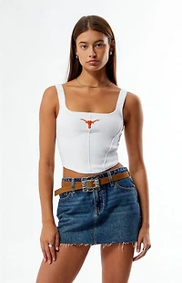 HYPE & VICE Texas Longhorns Knit Corset Top