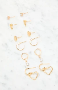 LA Hearts 6 Pack Mia Earrings