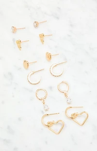 LA Hearts 6 Pack Mia Earrings