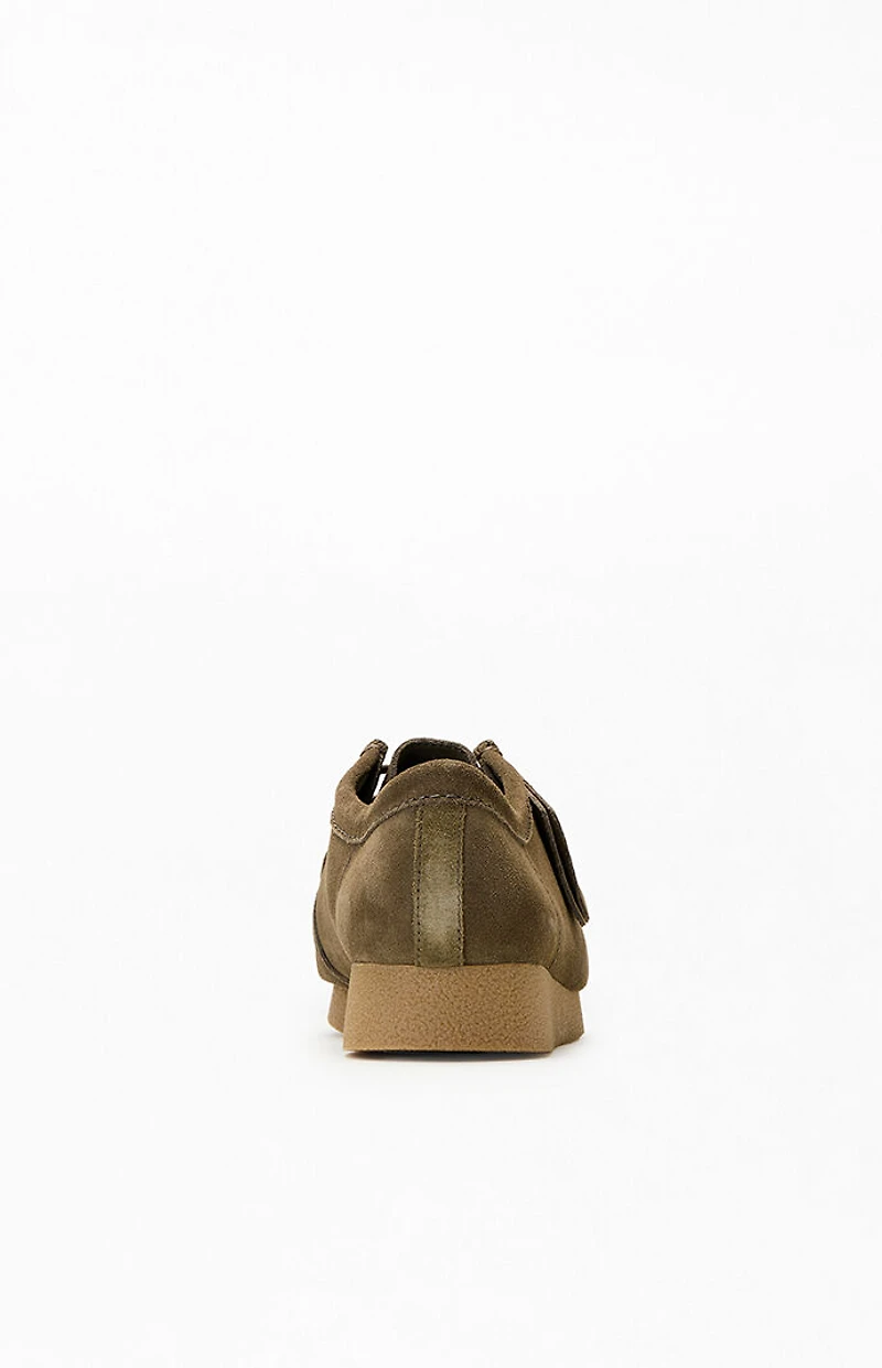 Clarks Olive Wallabee Evo Low Shoes