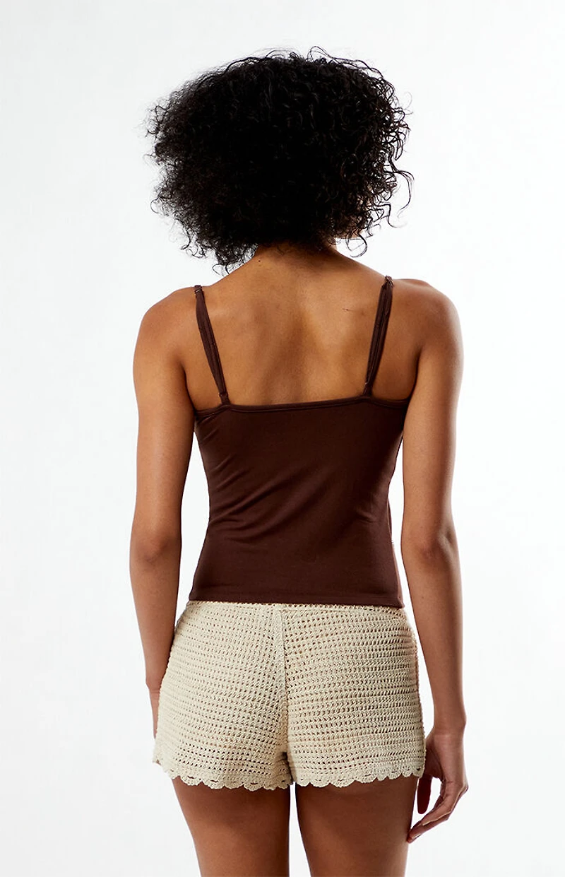 Your Favorite Mia Floral Beaded Cami Top