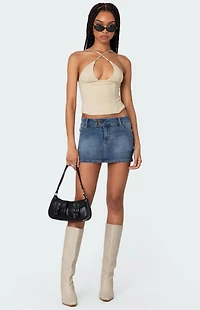 Edikted Lou Crossover Beaded Corset