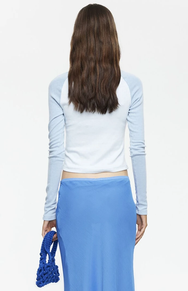 LIONESS Bronx Raglan Long Sleeve Top