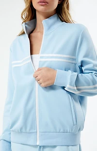 Pacsun Stripe Mock Neck Track Jacket