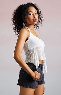 Third Charm Estelle Knit Halter Top