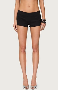Edikted Dinah Denim Micro Shorts
