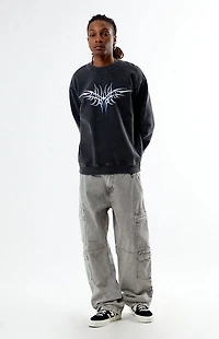 Pacsun Cyber Wings Crew Neck Sweatshirt