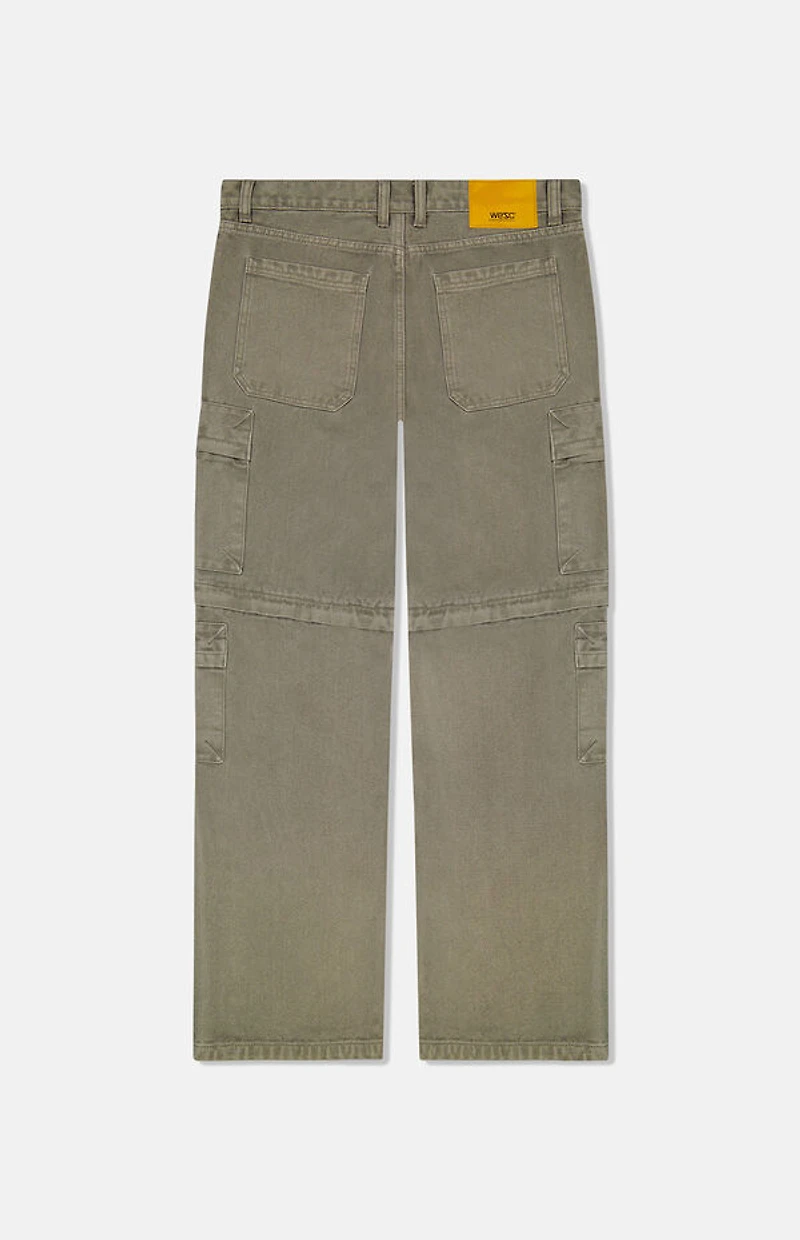 WeSC America Inc Flint Grey Baggy Zip Off Cargo Pants