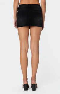 Edikted Eryn Denim Mini Skirt