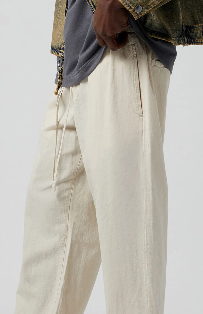Pacsun Cream Linen Pants