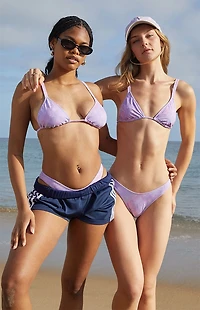Pacsun Purple Erica High Cut Bikini Bottom