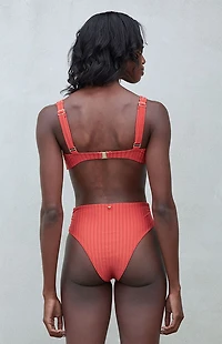 Rhythm Pacific Ribbed Triangle Bikini Top