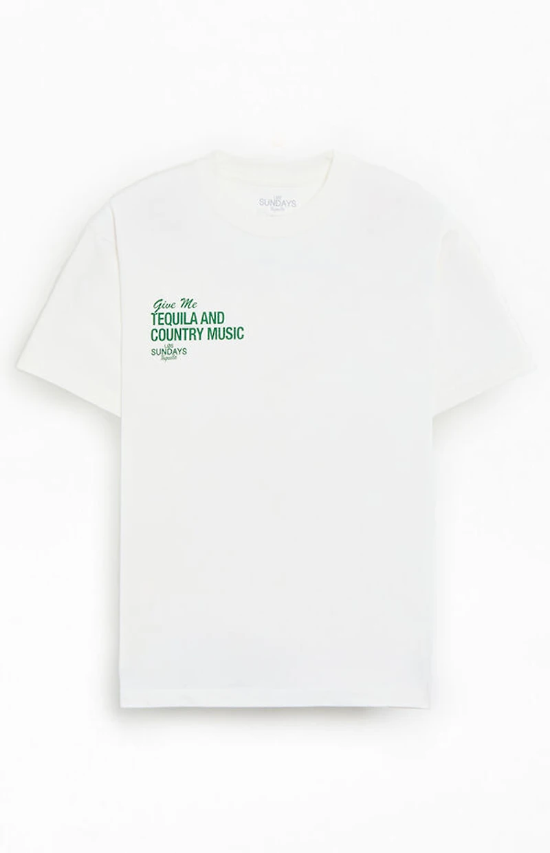 Los Sundays White The Tequila & Country Music T-Shirt