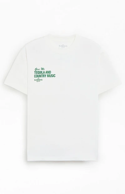 Los Sundays White The Tequila & Country Music T-Shirt