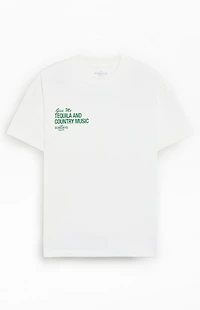 Los Sundays White The Tequila & Country Music T-Shirt