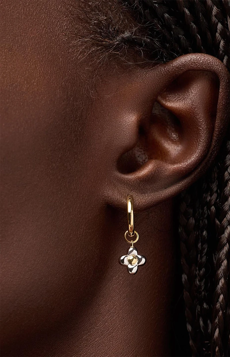 Ana Luisa Liora Flower Hoop Earrings