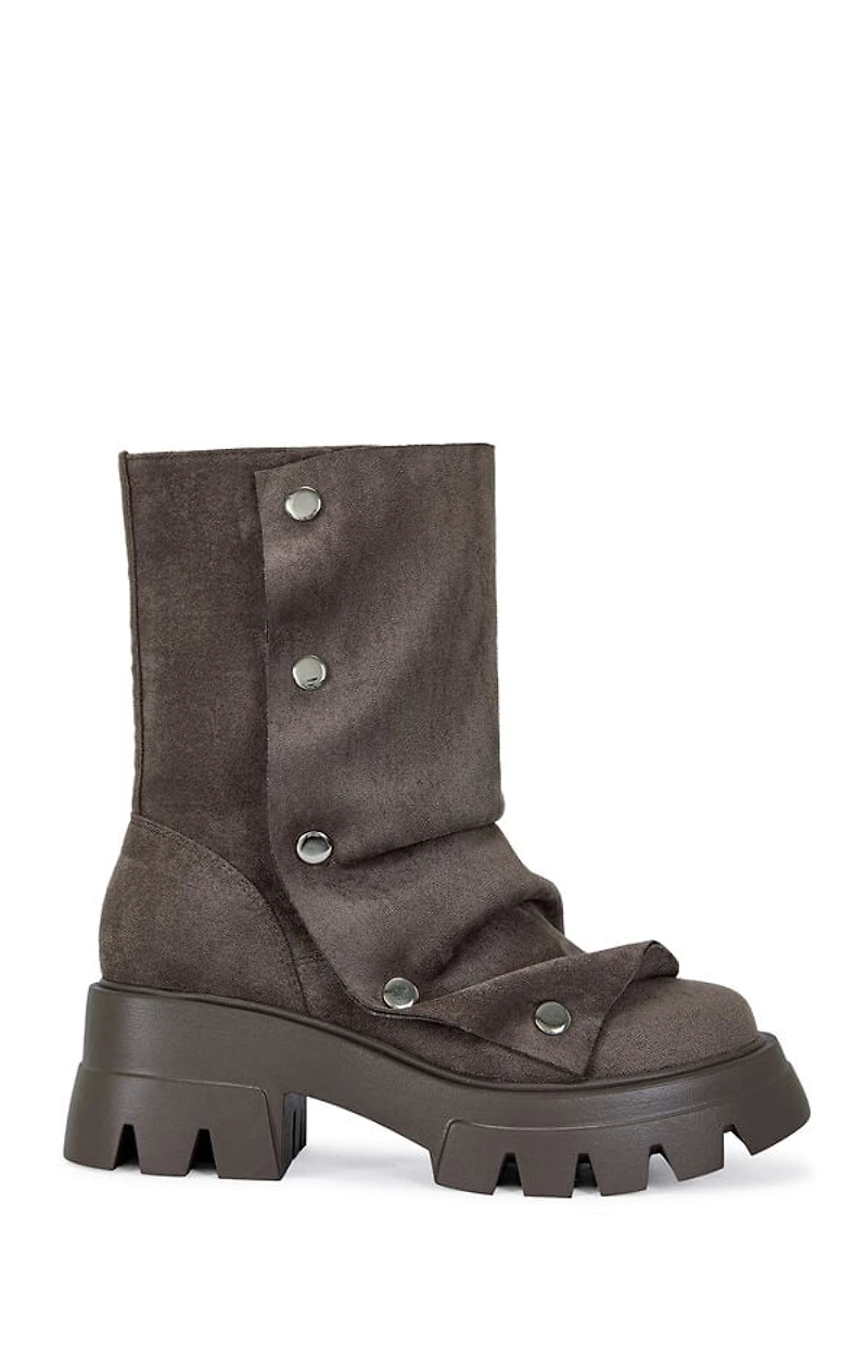 AZALEA WANG Women's Cocoa Bharti Booties