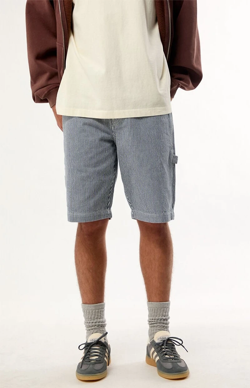 Dickies Hickory Striped Carpenter Baggy Jorts