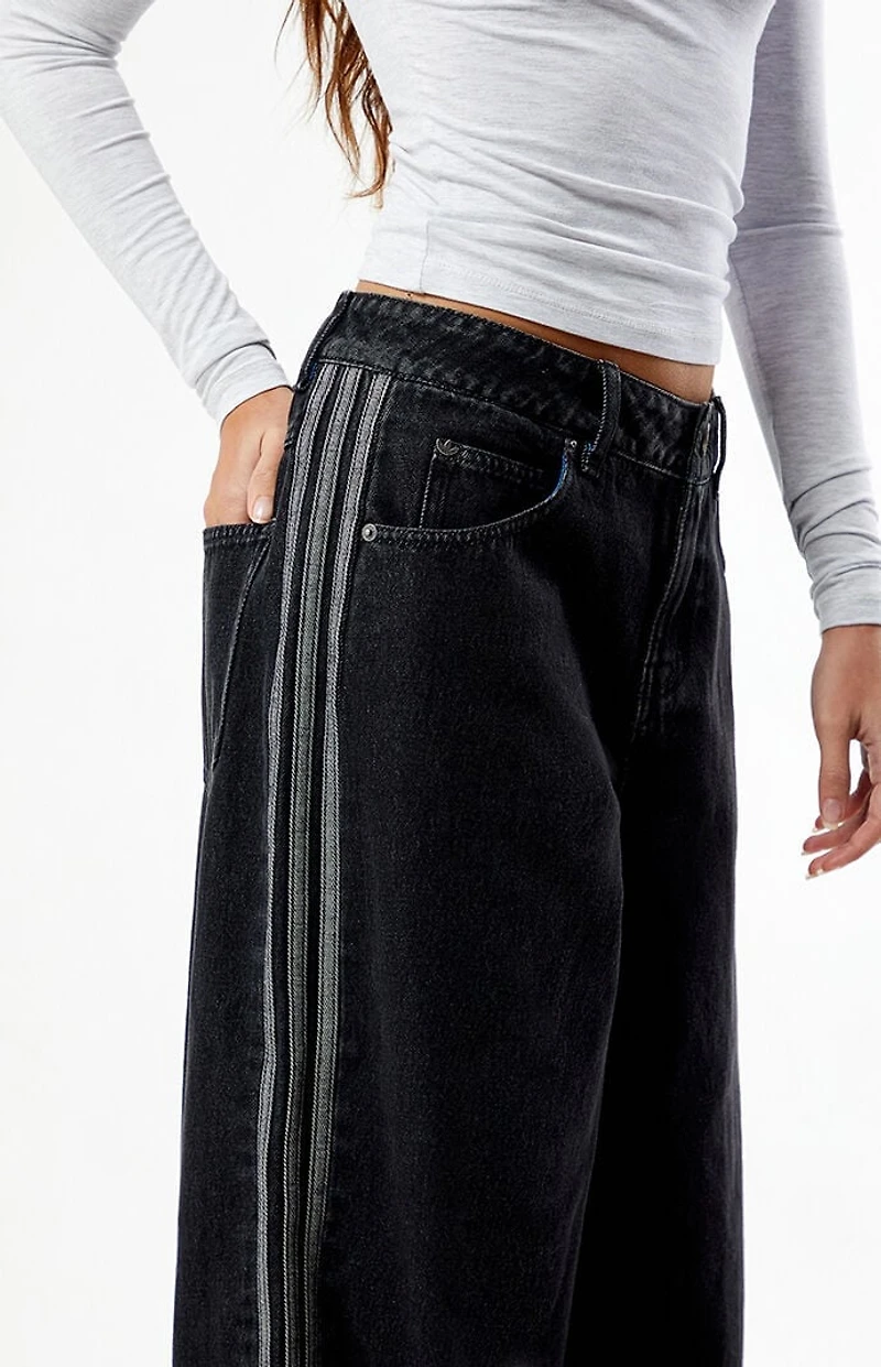 adidas Black Firebird Adilenium Denim Track Pants