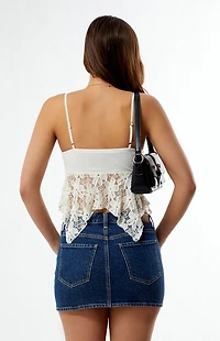 Your Favorite Isolde Lace Sharkbite Tank Top