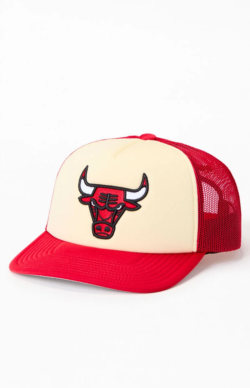 Mitchell & Ness Chicago Bulls Vintage Block Trucker Hat
