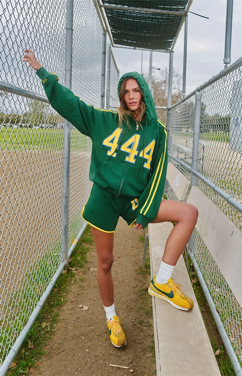 THE MAYFAIR GROUP 444 Aligned Zip Up Hoodie