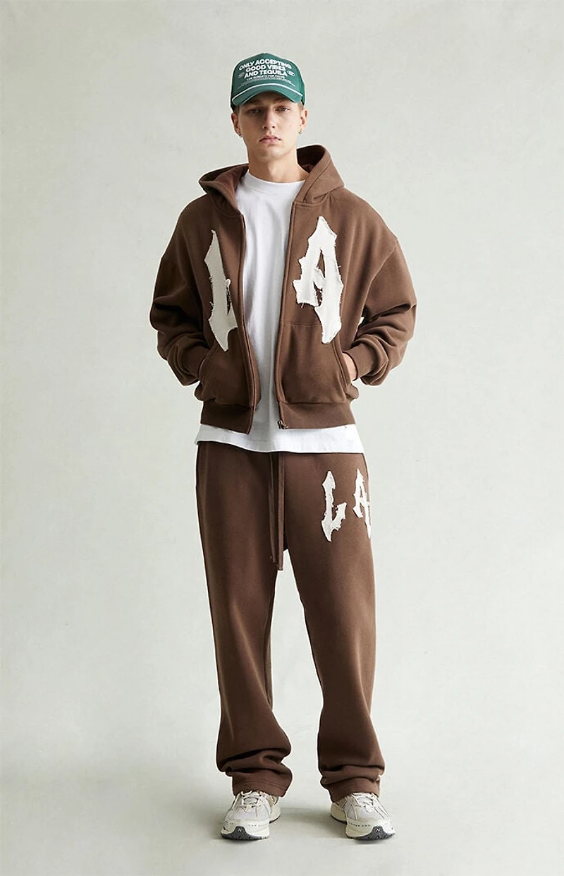 Pacsun LA Raw Applique Baggy Sweatpants