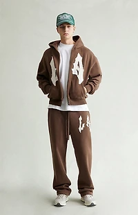 Pacsun LA Raw Applique Baggy Sweatpants