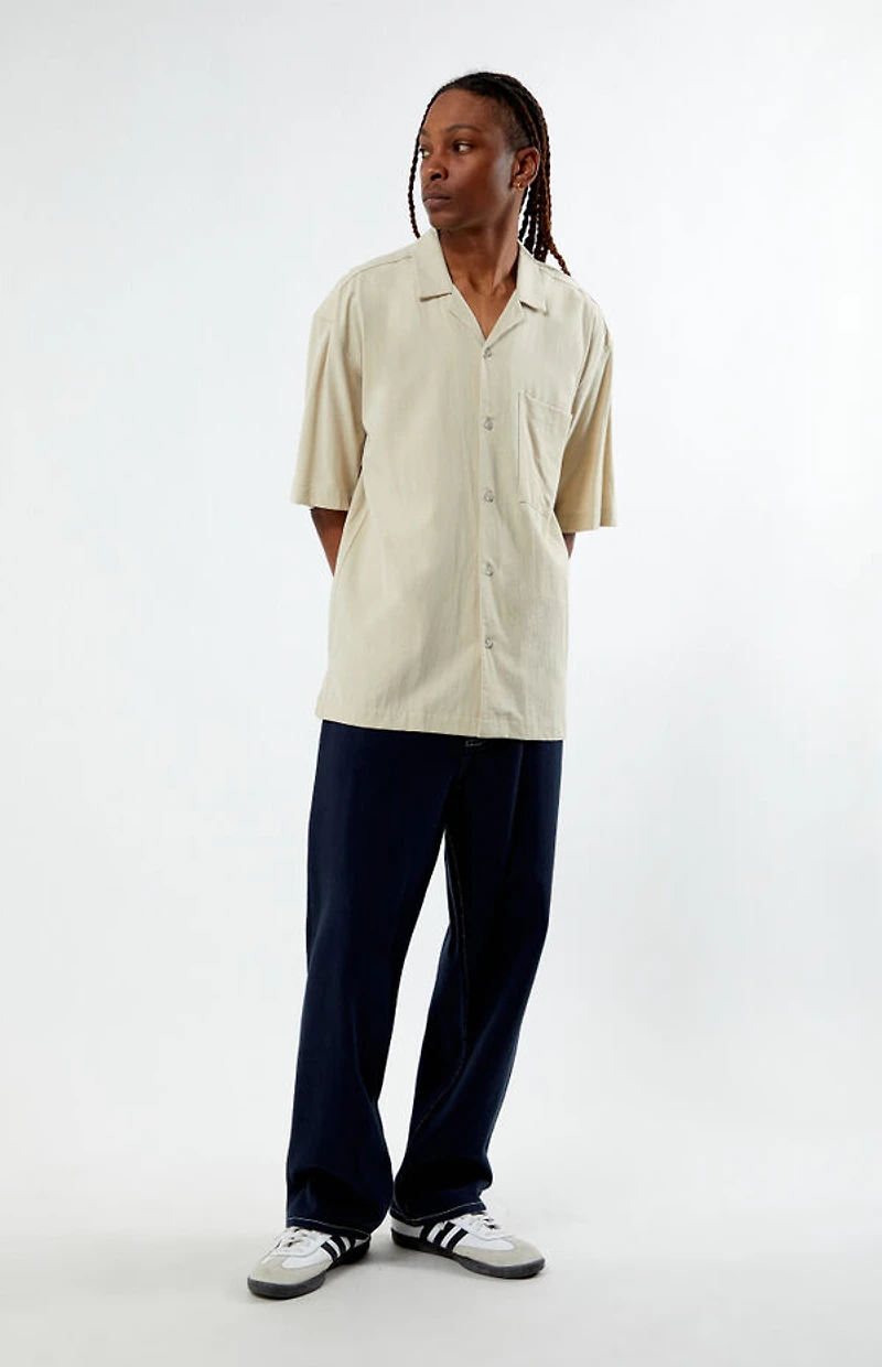 Pacsun Suede Tencel Camp Shirt