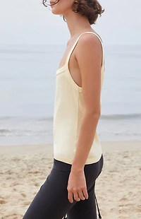 John Galt Yellow Belle Tank Top