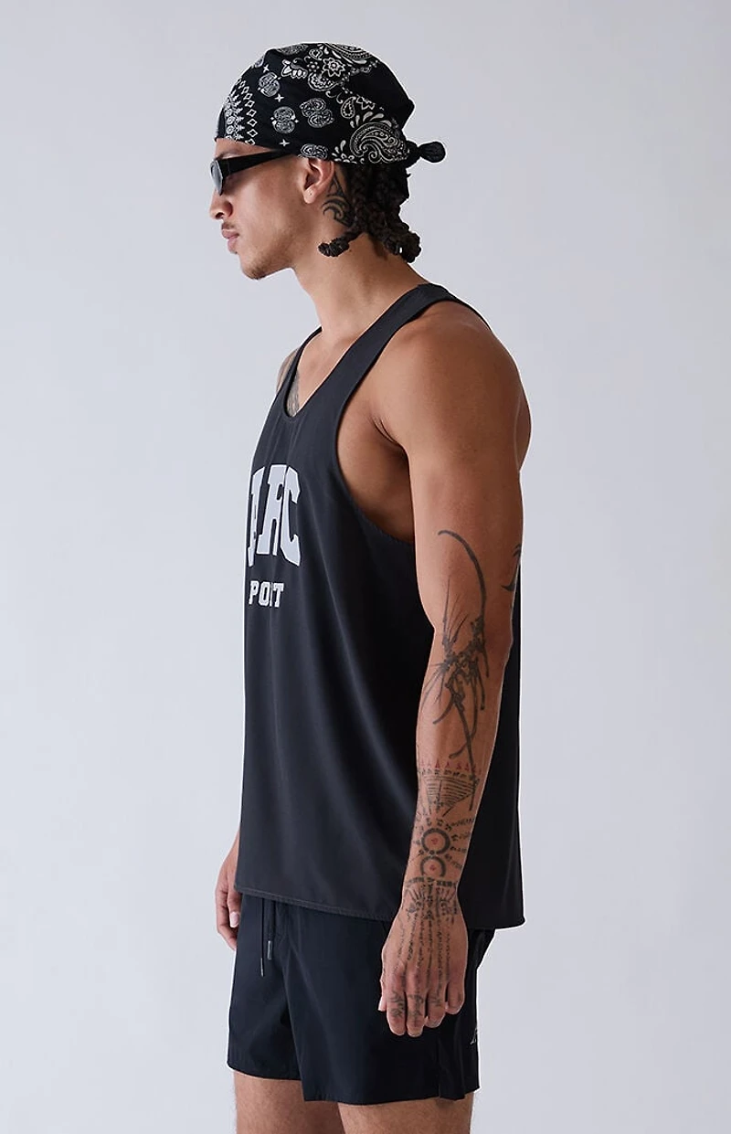 A.R.C. Black Active Singlet Tank Top