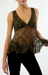 Beverly and Beck Romee Lace Tank Top