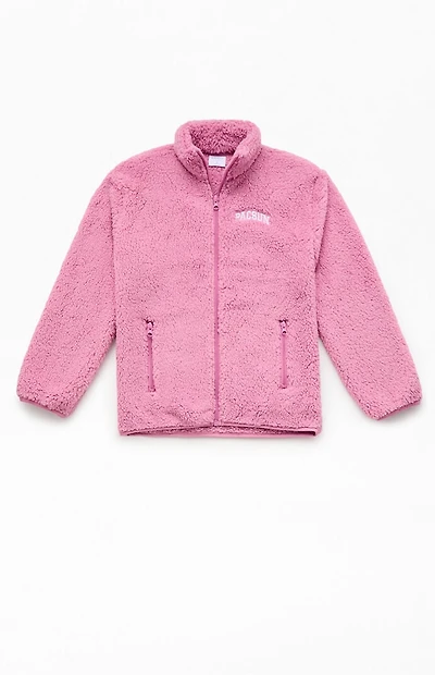 Pacsun Kids Pink Sherpa Jacket