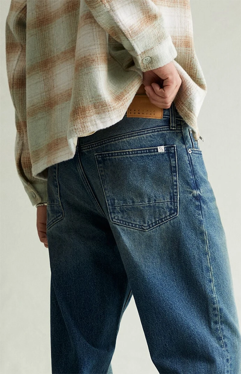 Pacsun Dylan Baggy Jeans Dark Blue Tinted