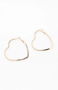 LA Hearts Mega Heart Hoop Earrings