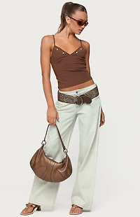 Edikted Holland Bead V Neck Tank Top