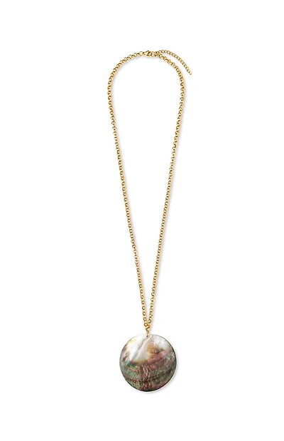 Ellie Vail Julane Mother Of Pearl Shell Pendant Necklace