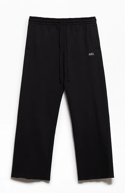 A.R.C. Black Standard Fleece Wide Leg Sweatpants