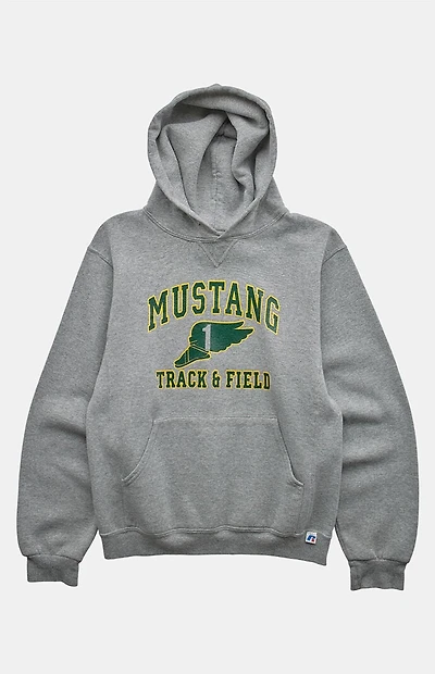PS VINTAGE 2000s Mustang Track Russell Pullover Hoodie