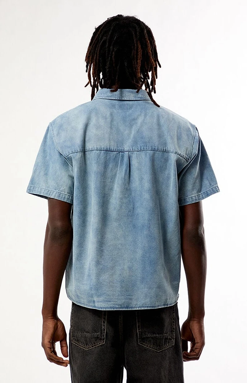 Obey Owens Denim Short Sleeve Shirt