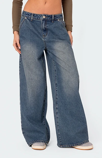 Edikted Super Baggy Wide Leg Jeans
