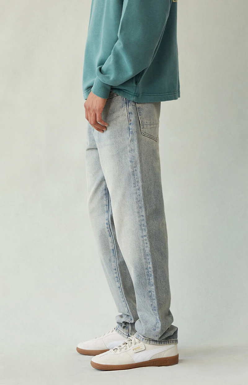Pacsun Cade Straight Jeans Light Blue Tint