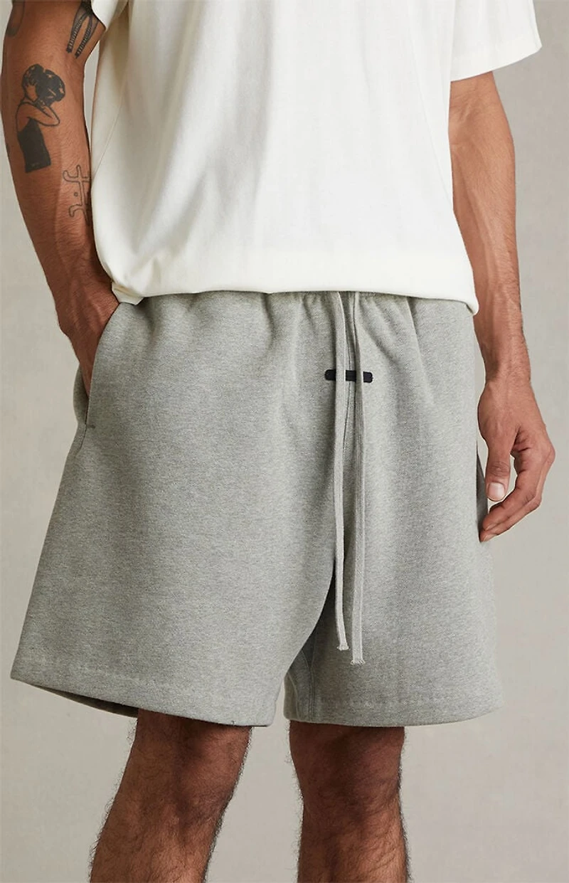 Fear of God ESSENTIALS Concrete Heather Signature Classic Sweat Shorts