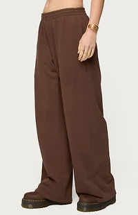 Edikted Binah Wide Leg Terry Sweatpants