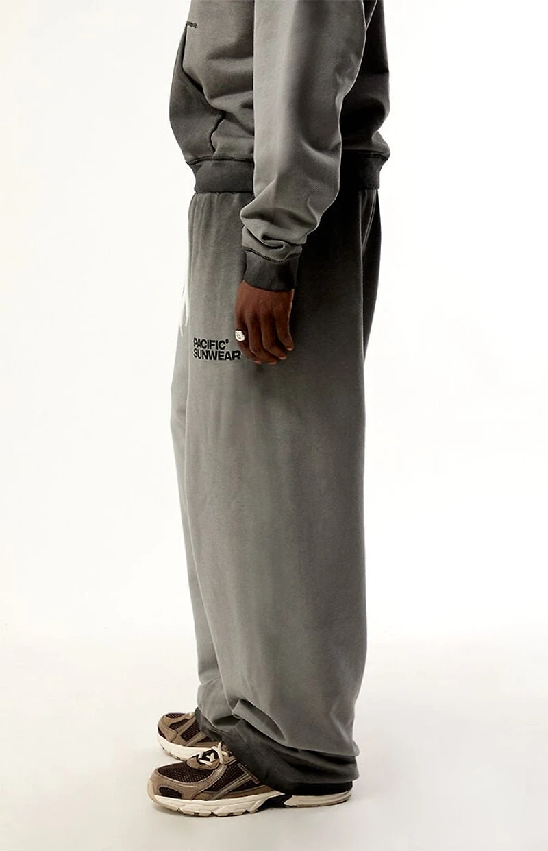 Pacsun Charcoal Terrain Wide Leg Sweatpants