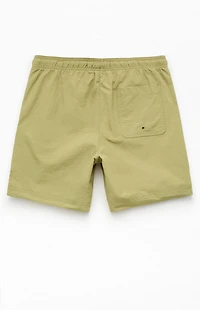 Pacsun Green Collegiate 6.5" Swim Trunks